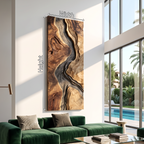 Handcrafted Wooden Wall Sculpture For Entryway Design