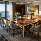Luxury Live Edge Dining Table For Family Dining Space