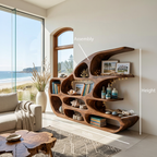 Modern Sculptural Shelf For Holiday Decoration