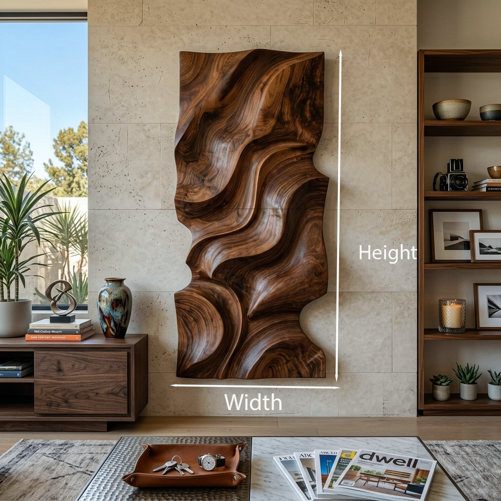 Modern Organic Wall Decor Art Piece For Living Room