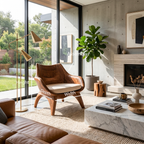 Modern Sculptural Lounge Chair For Living Room