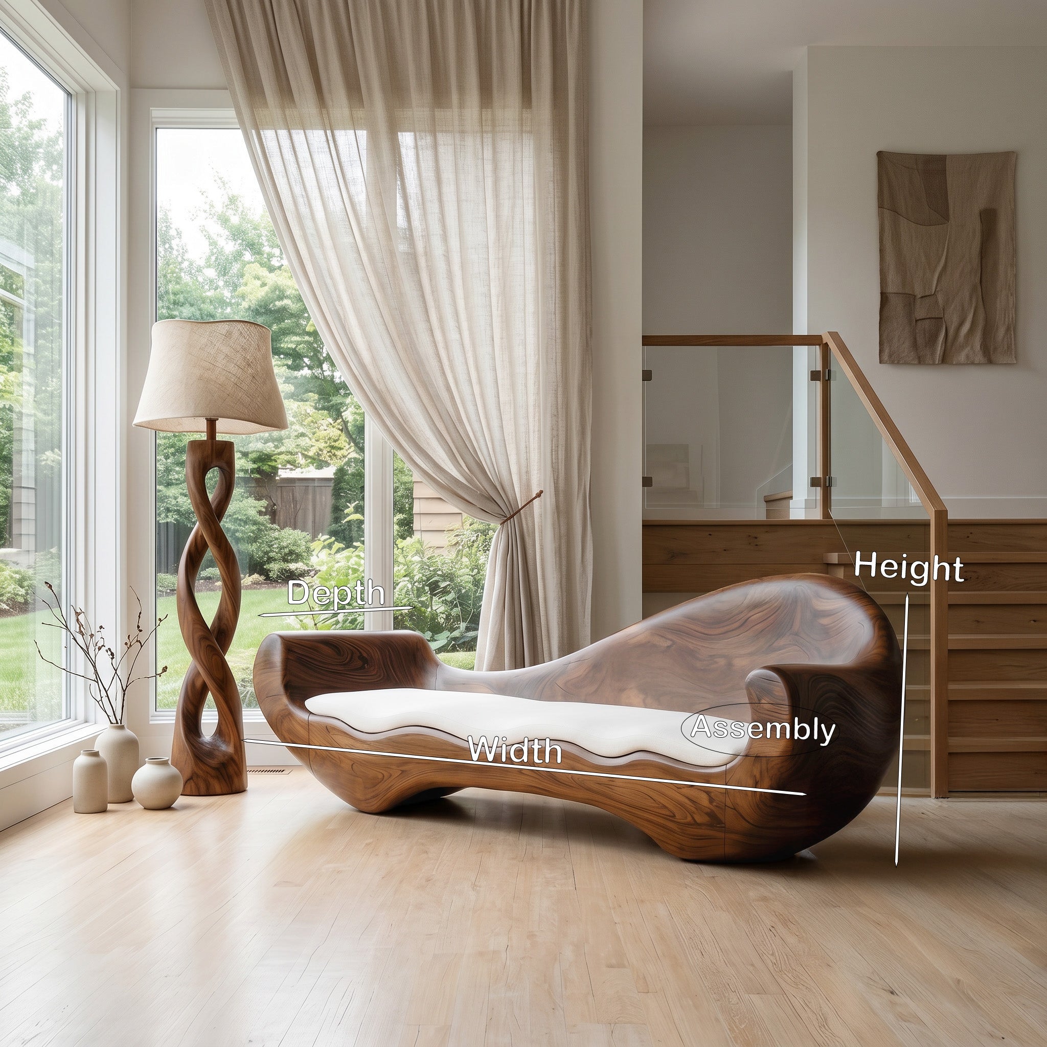 Artistic Sofa With Organic Design For Living Room