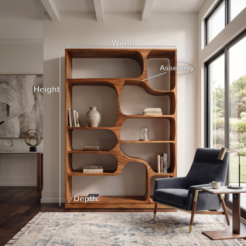 Artistic Bookcase For Living Room Or Bedroom