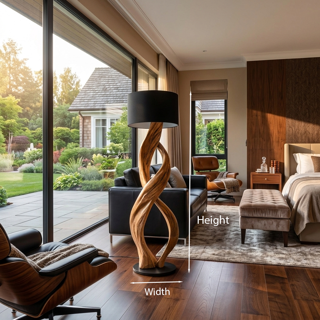 Artistic Twisted Floor Lamp For Living Room