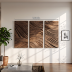 Modern Rectangle Solid Wood Wall Art For Bedroom