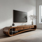 Minimalist Live Edge TV Stand For Living Room