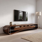 Modern Luxury Curved Media Console For Living Room