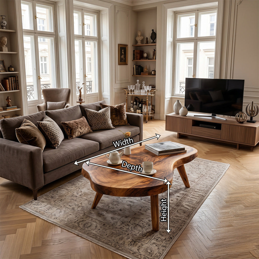 Farmhouse Solid Wood Coffee Table For Living Roomdecor And Home Style