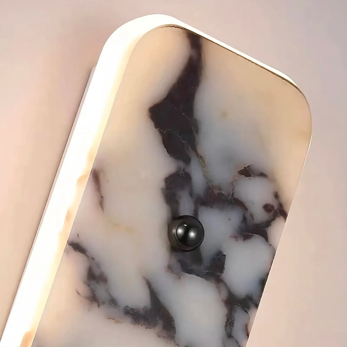 Warner marble LED wall sconce side profile