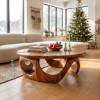 Handcrafted Wooden Coffee Table For Living Room Christmas Style