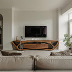 Quiet Luxury Modern Organic TV Console For Living Room