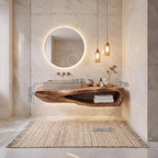 Rustic Bathroom Shelf For Industrial Bathroom Style