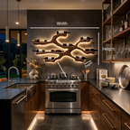 Modern Wine Bottle Holder Wall Display For Kitchen And Dining Area