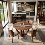 Elegant Round Dining Table For Minimalist Modern Interior