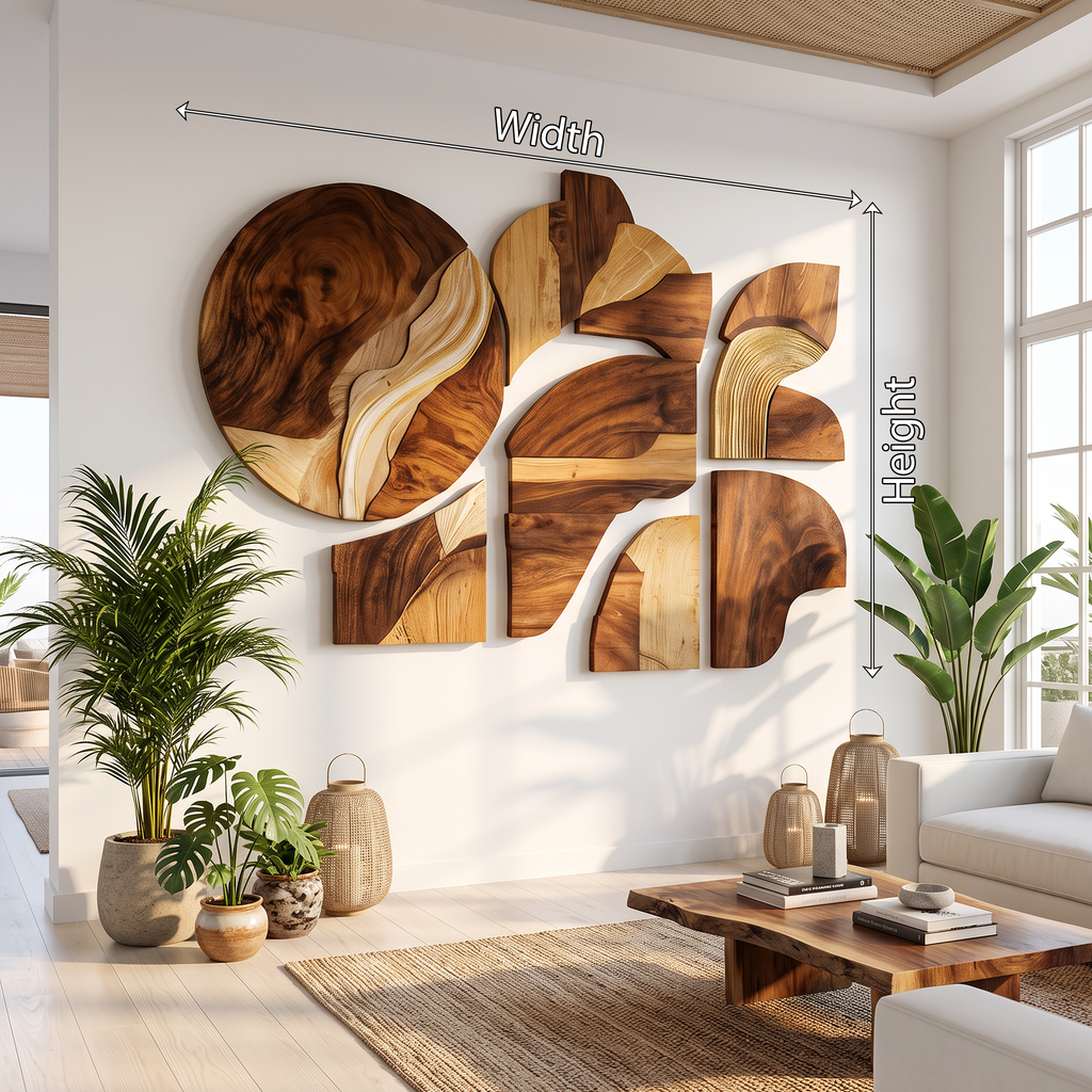 Farmhouse Wooden Wall Art Sculpture For Home Decor