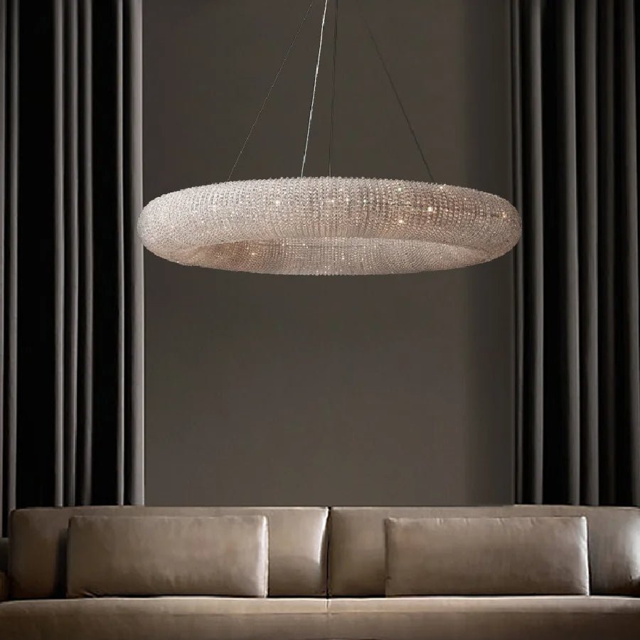 buyLucente Modern Crystal Ring Chandelier - Morsale