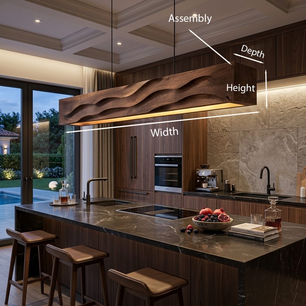 Elegant Pendant Light Combining Modern Design For Kitchen