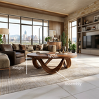 Modern Coffee Table Unique Base Design For Living Room