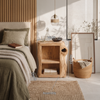 Handcrafted Live Edge Nightstand For Elegant Bedroom