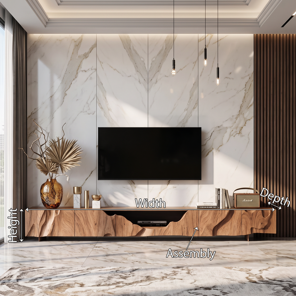 Rustic Handcrafted TV Cabinet For Home Decor