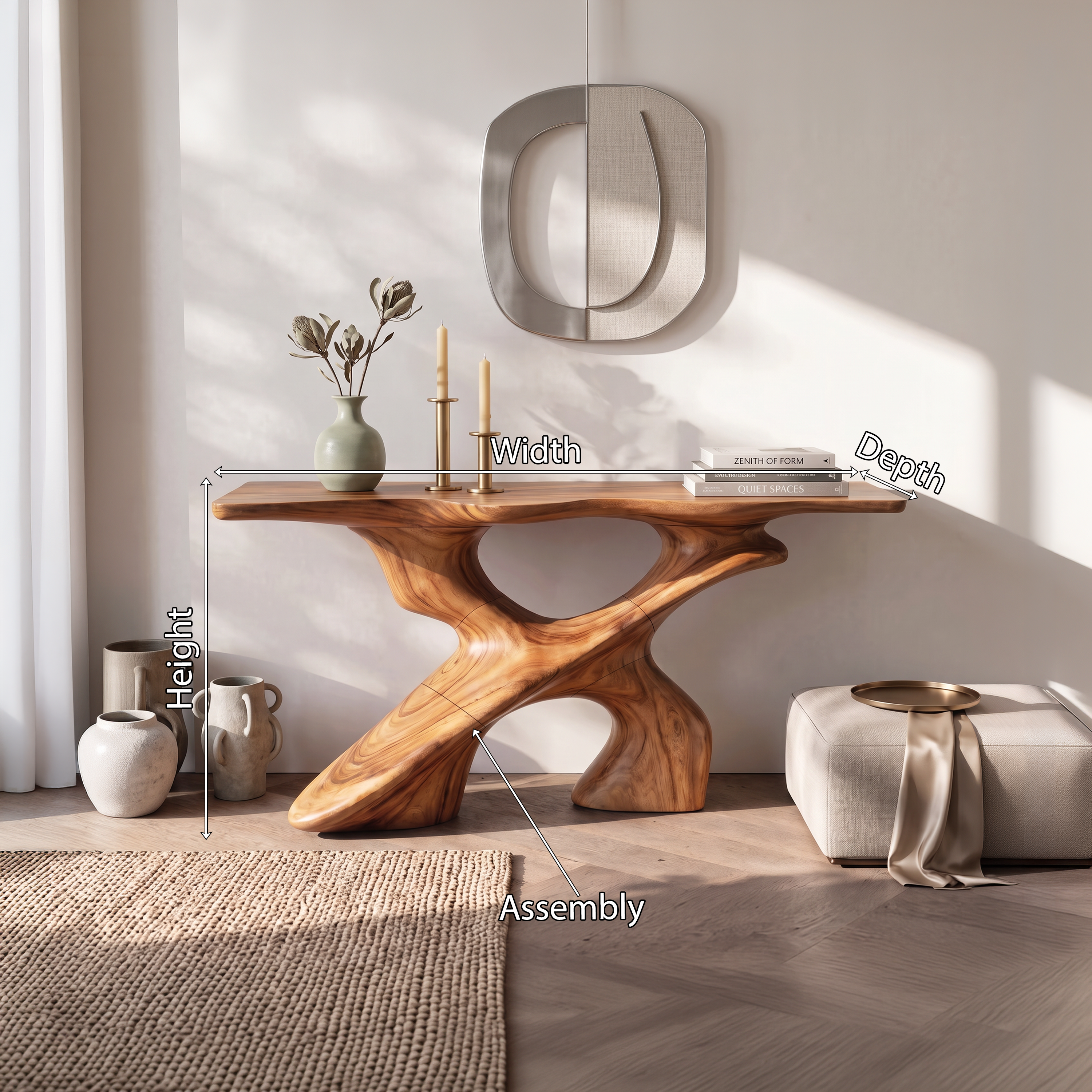 Handcrafted Console Table Furniture Decor