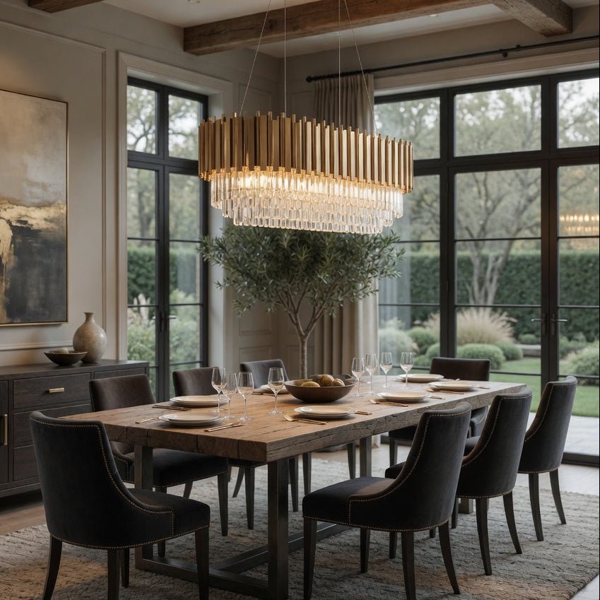 buyGio Gold Crystal Dining Room Chandelier - Morsale