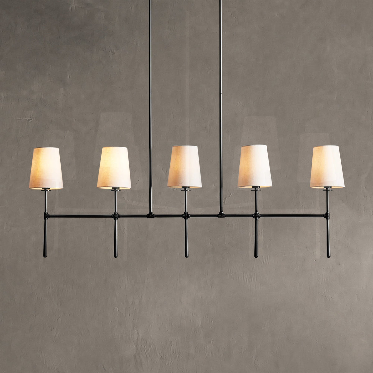 Rhodes Linear Chandelier 5 Light / 6 Light
