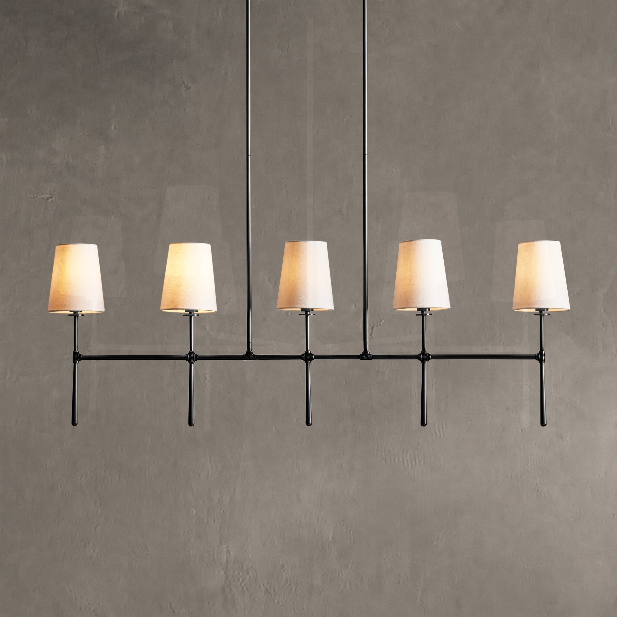 Rhodes Linear Chandelier 5 Light / 6 Light