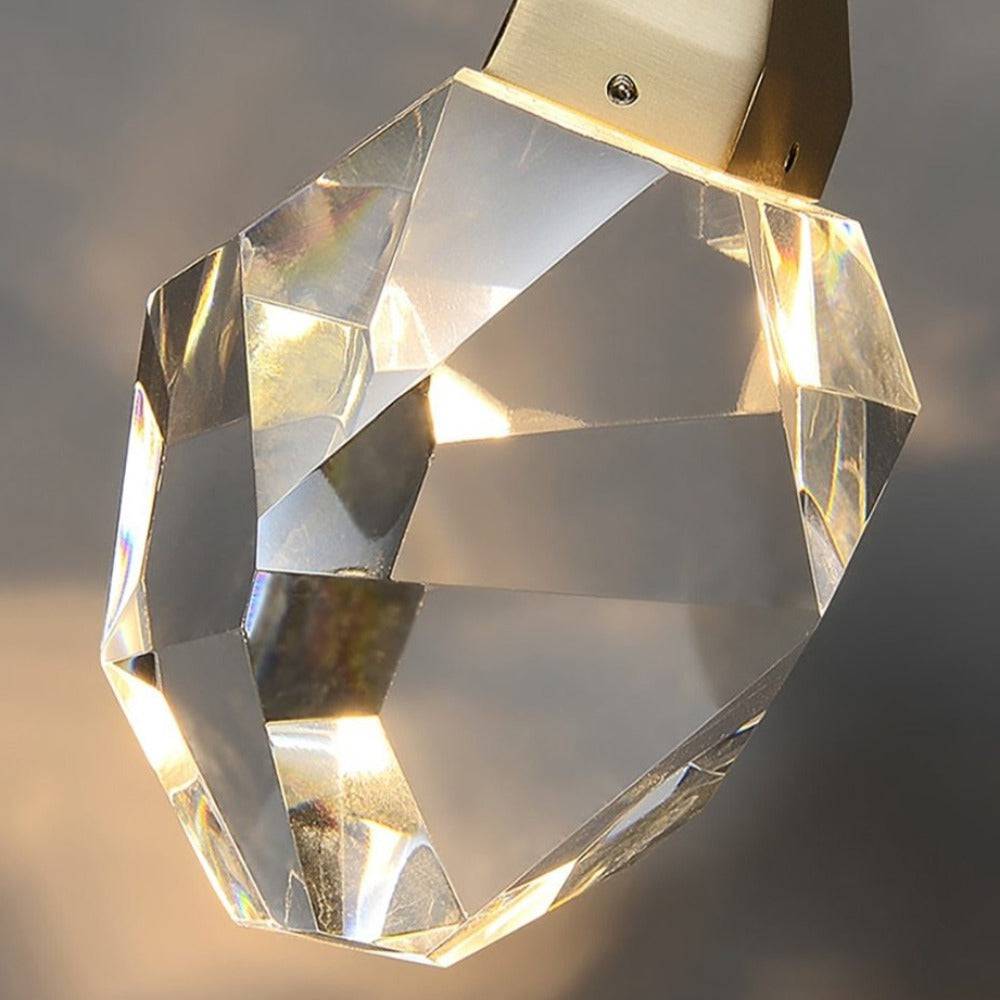 Valenza crystal pendant light over a staircase