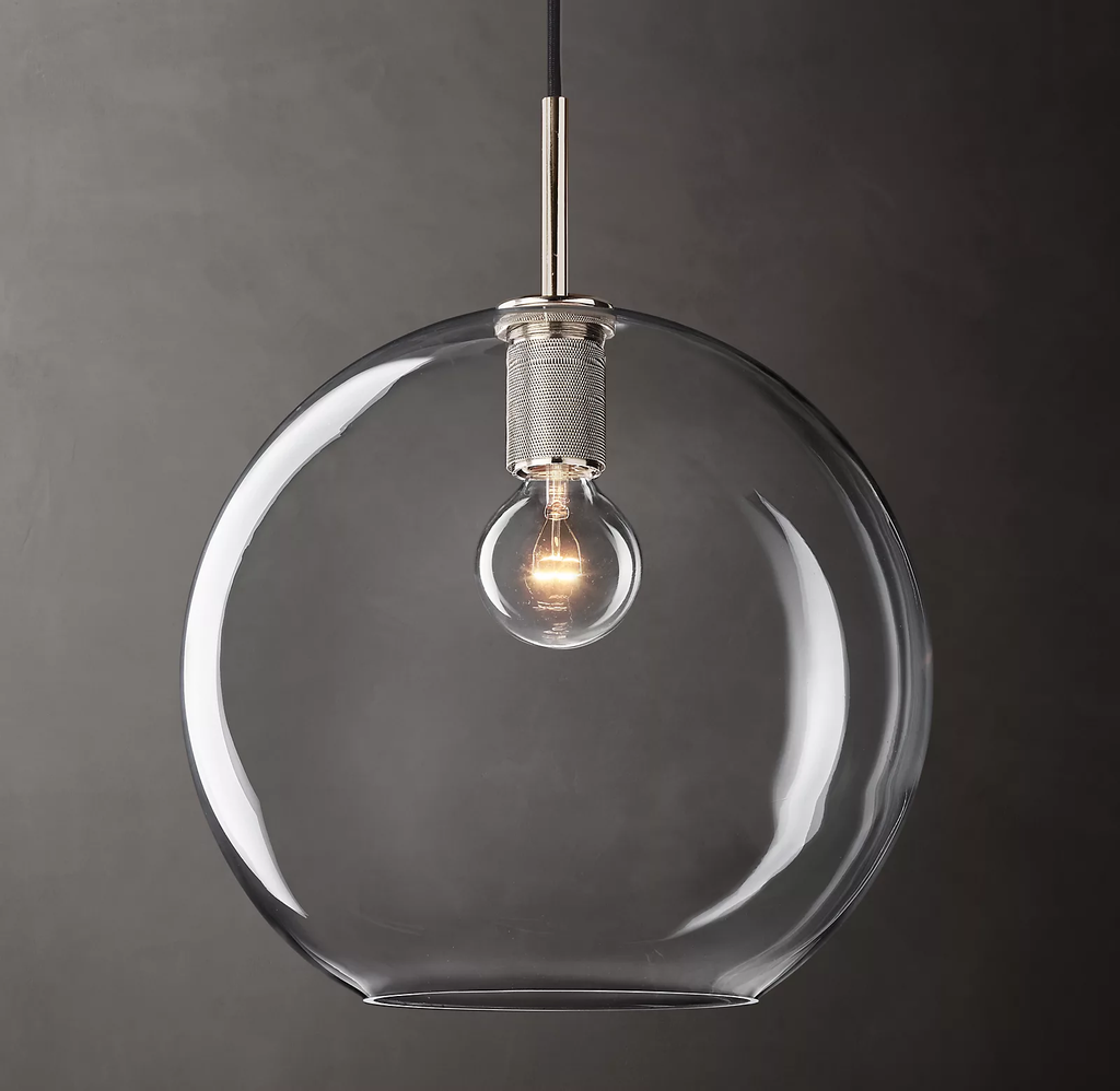 Utilitaire Globe Shade Pendant Light