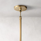 Savile Crystal Block Round Pendant Light
