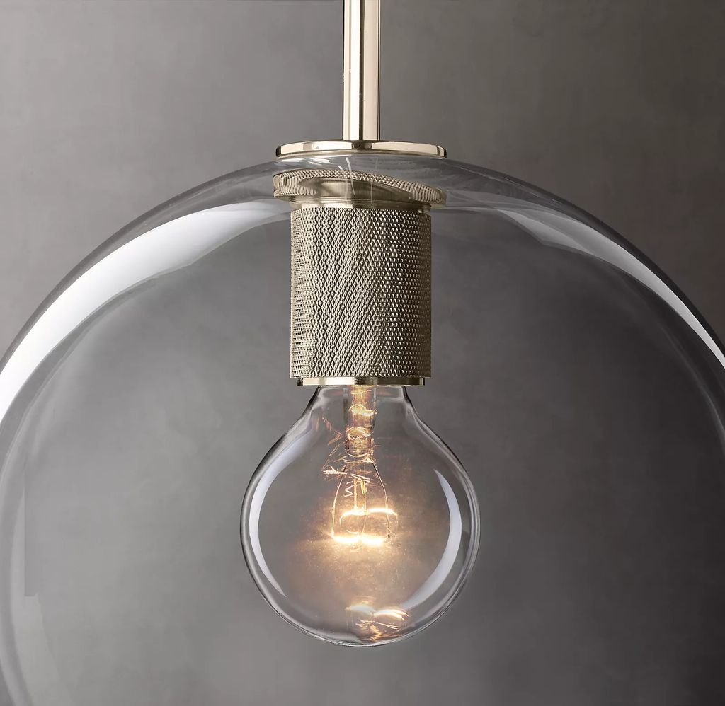 Utilitaire Globe Shade Pendant Light