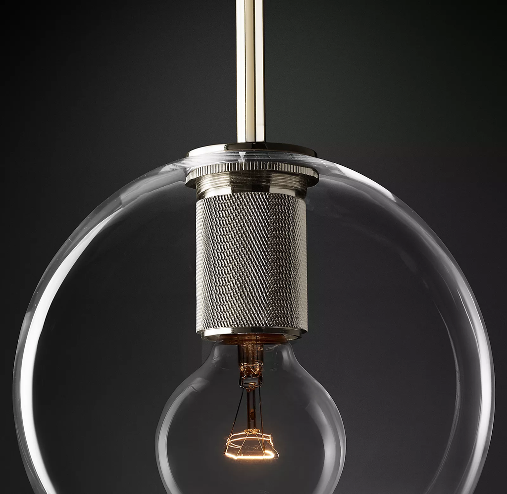 Utilitaire Globe Shade Pendant Light