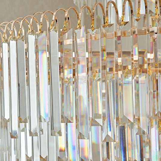 3 Layers Extra Large Living Room Chandelier Luxury Foyer Entryway Crystal Light Fixture - D39.4"*H59.1"/ 30 Lights/74.9kgcasivra