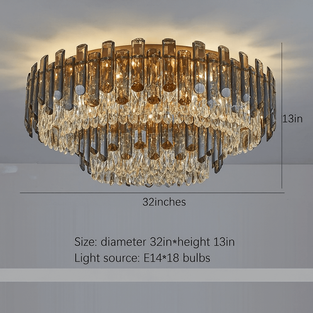 buyVenice 2-Tier Crystal Chandelier - Morsale