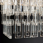 Marignan Modern Crystal Tiered Rectangle Chandelier 60"