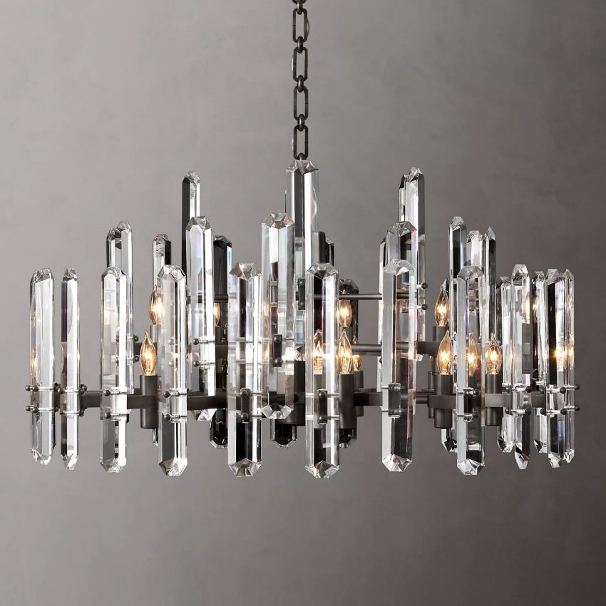 Monclair Radiant Crystal Round Chandelier 36"