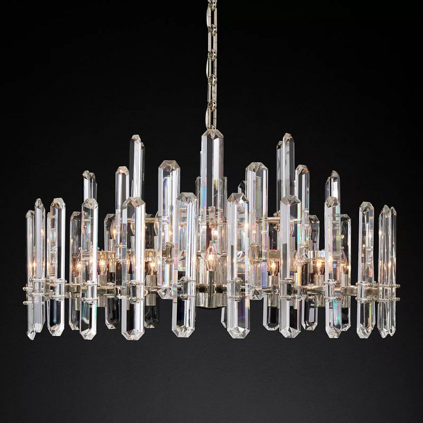 Monclair Radiant Crystal Round Chandelier 36"