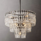 Marignan Modern Crystal Tiered Round Chandelier 36"
