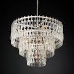 Marignan Modern Crystal Tiered Round Chandelier 36"