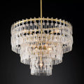 Marignan Modern Crystal Tiered Round Chandelier 36"