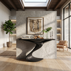 Rustic Console Table Entryway Design