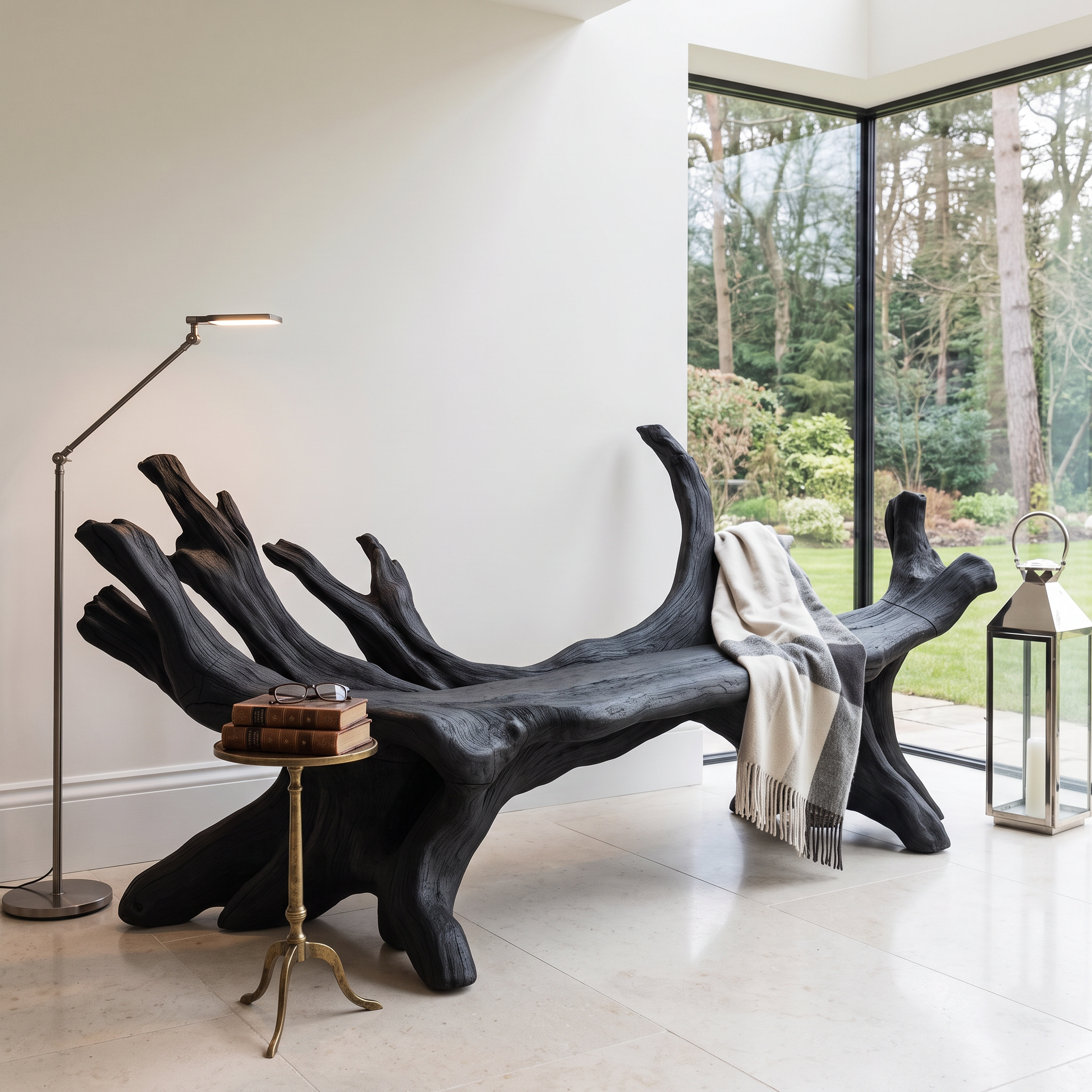 Handcrafted Live Edge Bench For Entryway Design