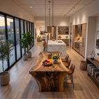 Modern Live Edge Dining Table For Dining Room