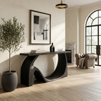 Modern Live Edge Console Table Artistic Solid Wood For Entryway Decor