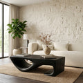 Minimal Curved Coffee Table For Living Room