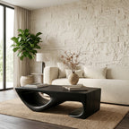 Minimal Curved Coffee Table For Living Room