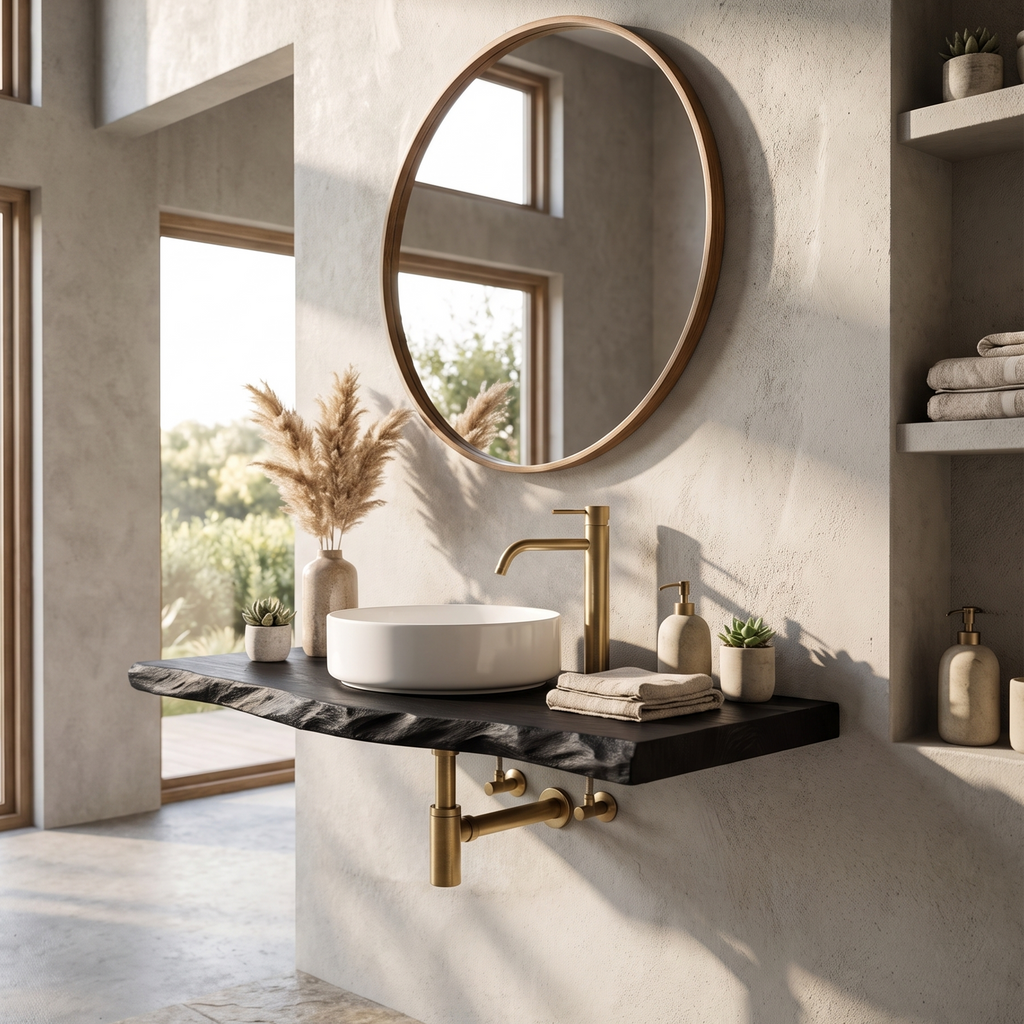 Mid Century Bathroom Vanity Decorating Ideas