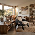 Contemporary Sculptural Lounge Chair For Living Room