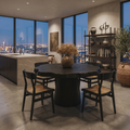 Round Pedestal Dining Table For Modern Kitchen Or Dining Room